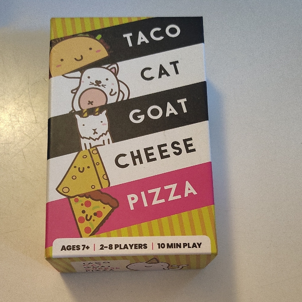 Taco Cat Goat Cheese Pizza Card Game - Multicolor